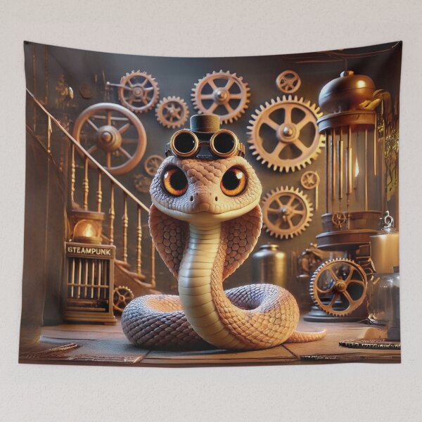 Item preview, Steampunk Western Diamondback Rattlesnake designed and sold by Sillytoe.