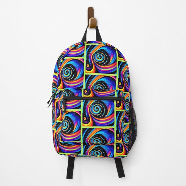 Item preview, Cosmic Vortex Swirl in Neon Hues designed and sold by Health And Fitness Posts e-Store.