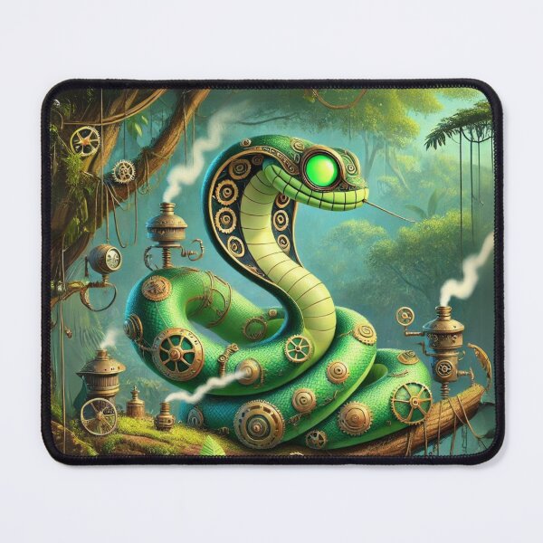 Item preview, Steampunk Western Green Mamba designed and sold by Sillytoe.