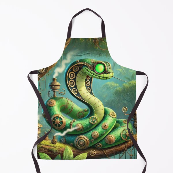 Item preview, Steampunk Western Green Mamba designed and sold by Sillytoe.