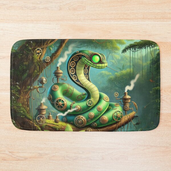 Item preview, Steampunk Western Green Mamba designed and sold by Sillytoe.