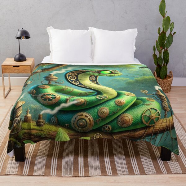 Item preview, Steampunk Western Green Mamba designed and sold by Sillytoe.