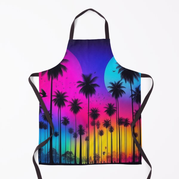 Item preview, Vivid Tropical Sunset with Palm Silhouettes designed and sold by Yas_oma.