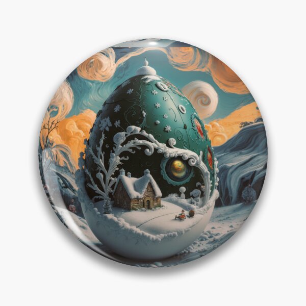 Item preview, Winter in the village,Faberge egg. designed and sold by elegantpaterns.