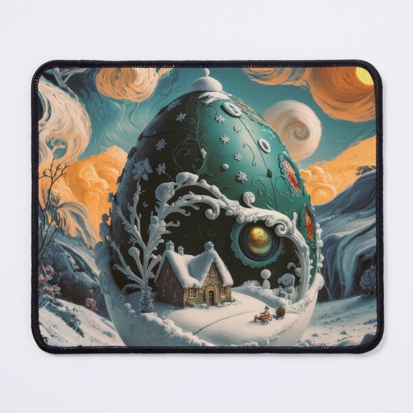 Item preview, Winter in the village,Faberge egg. designed and sold by elegantpaterns.
