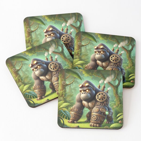 Item preview, Steampunk Western Lowland Gorilla designed and sold by Sillytoe.