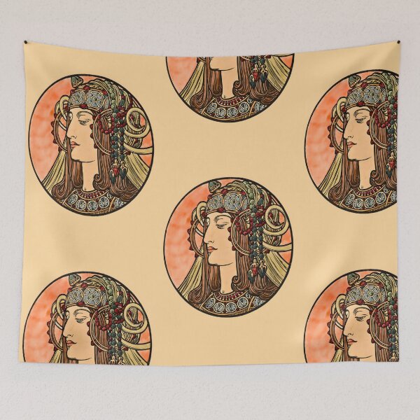 Item preview, Alfons Mucha - Byzantine Head (the Blonde) 1897 designed and sold by irynaartbyim.