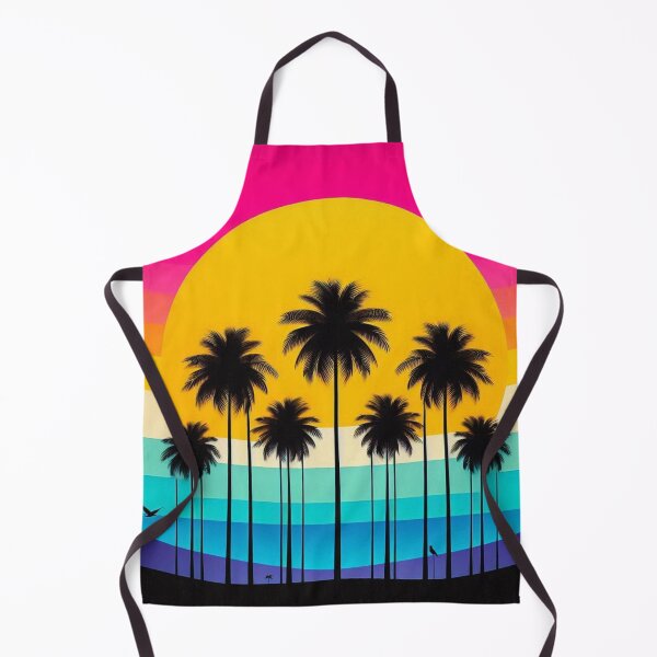 Item preview, Vivid Tropical Sunset with Palm Silhouettes designed and sold by Yas_oma.