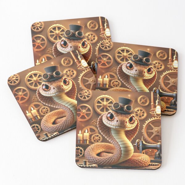 Item preview, Steampunk Western Rattlesnake designed and sold by Sillytoe.