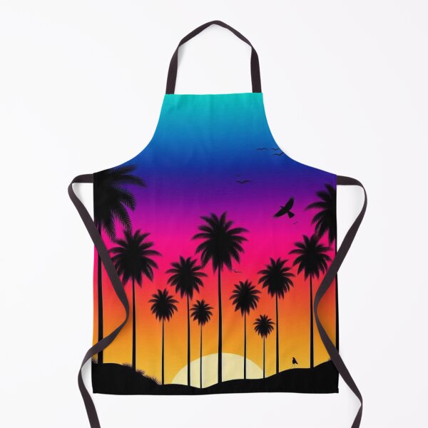 Item preview, Vivid Tropical Sunset with Palm Silhouettes designed and sold by Yas_oma.