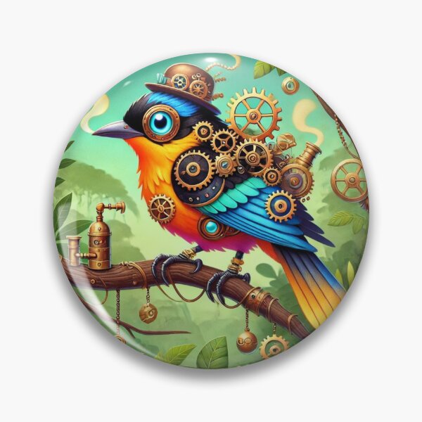 Item preview, Steampunk Western Tanager designed and sold by Sillytoe.
