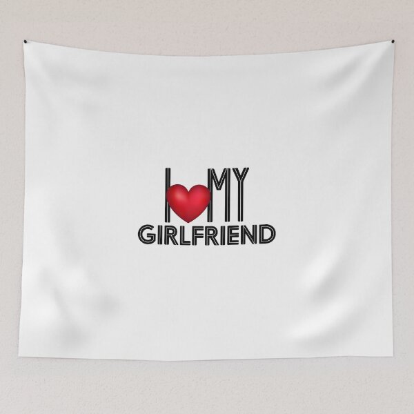 Item preview, I Love My Girlfriend I Heart My Girlfriend GF Sticker designed and sold by Salamantito.