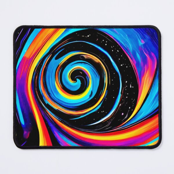 Item preview, Cosmic Vortex Swirl in Neon Hues designed and sold by Health And Fitness Posts e-Store.