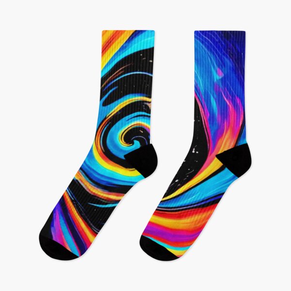 Item preview, Cosmic Vortex Swirl in Neon Hues designed and sold by Health And Fitness Posts e-Store.