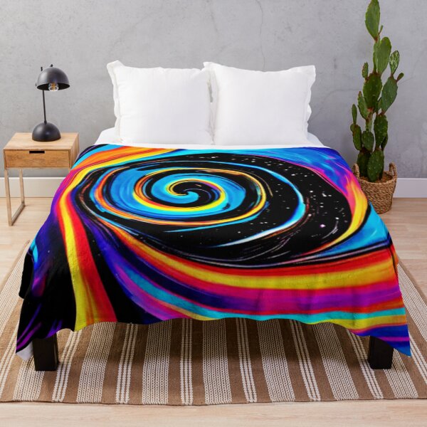 Item preview, Cosmic Vortex Swirl in Neon Hues designed and sold by Health And Fitness Posts e-Store.