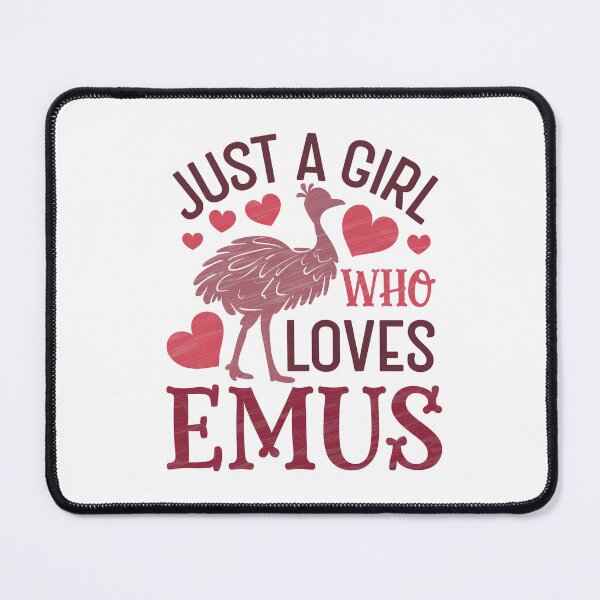 Item preview, Just a Girl Who Loves Emus designed and sold by jkrphoto.