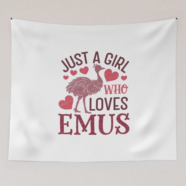 Item preview, Just a Girl Who Loves Emus designed and sold by jkrphoto.