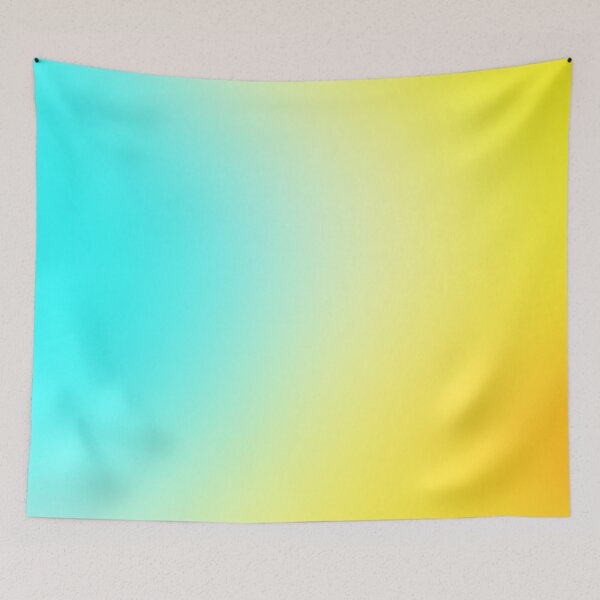 Item preview, Summer Sky: Turquoise Yellow Gradient Abstract Art designed and sold by Patternair.