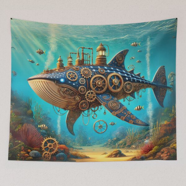 Item preview, Steampunk Whale Shark designed and sold by Sillytoe.