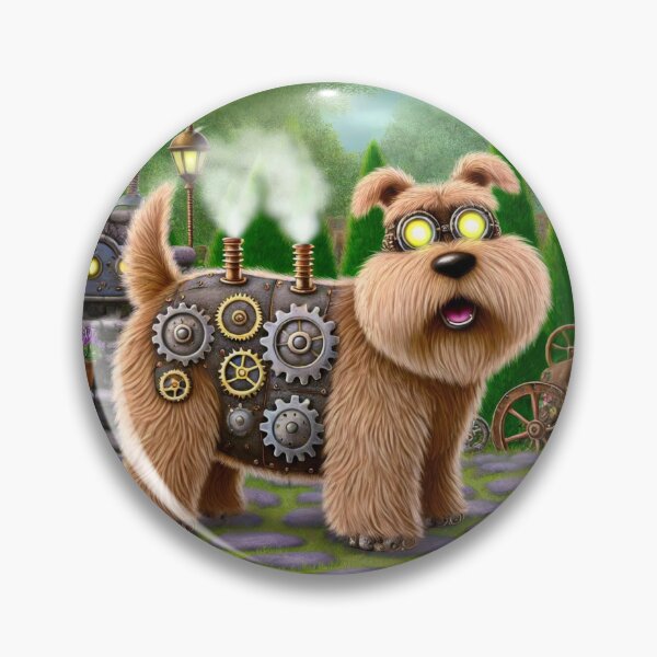 Item preview, Steampunk Wheaten Terrier designed and sold by Sillytoe.