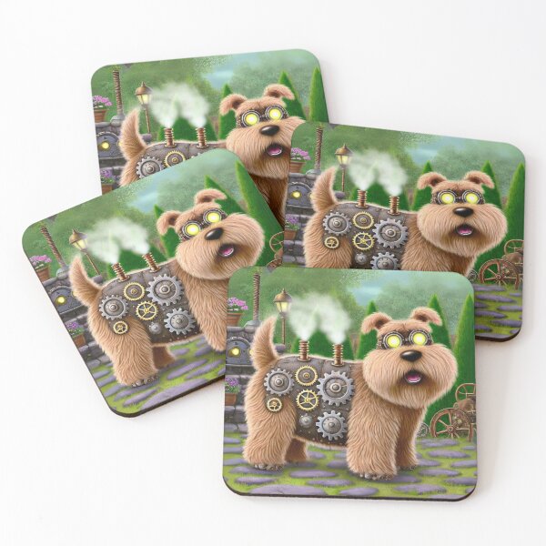 Item preview, Steampunk Wheaten Terrier designed and sold by Sillytoe.