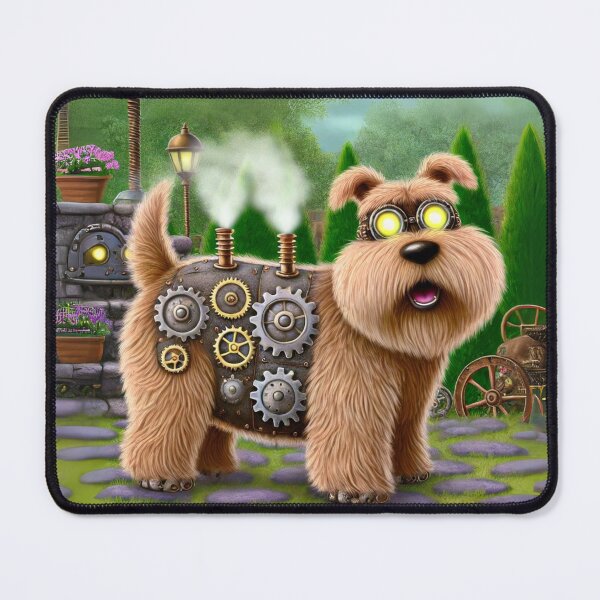 Item preview, Steampunk Wheaten Terrier designed and sold by Sillytoe.