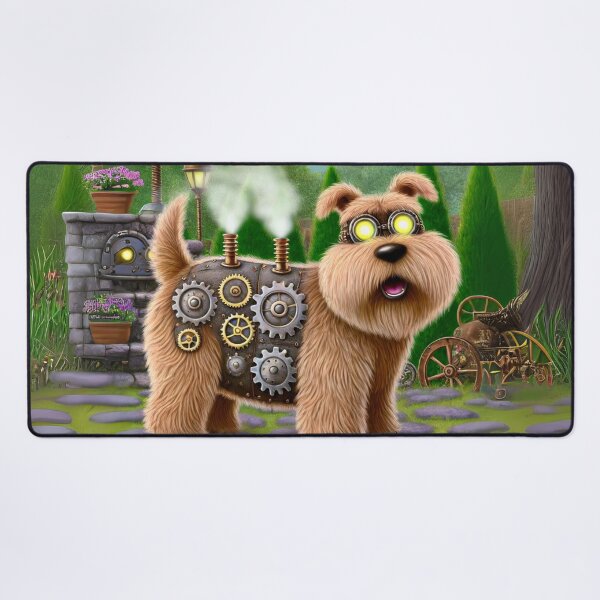 Item preview, Steampunk Wheaten Terrier designed and sold by Sillytoe.