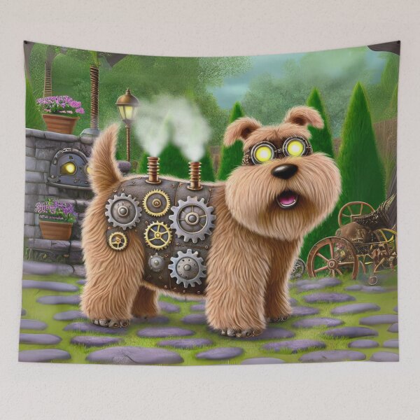 Item preview, Steampunk Wheaten Terrier designed and sold by Sillytoe.