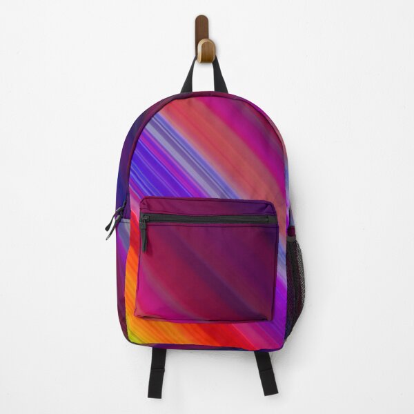 Item preview, Rainbow Rush: Dynamic Diagonal Stripes Art designed and sold by Patternair.