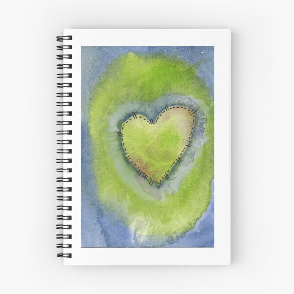 Item preview, green heart designed and sold by Mojaniart.