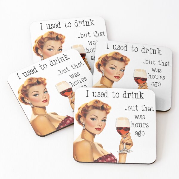 Item preview, I Used to Drink Retro Housewife designed and sold by ColorFlowArt.