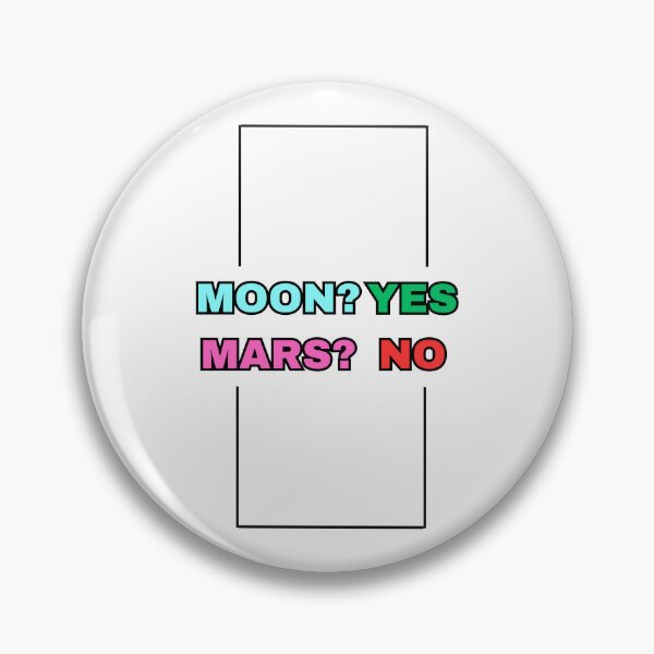 Item preview, Tesla Bumper MOON? YES , MARS? NO designed and sold by SanadDiab.