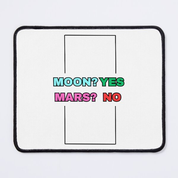 Item preview, Tesla Bumper MOON? YES , MARS? NO designed and sold by SanadDiab.