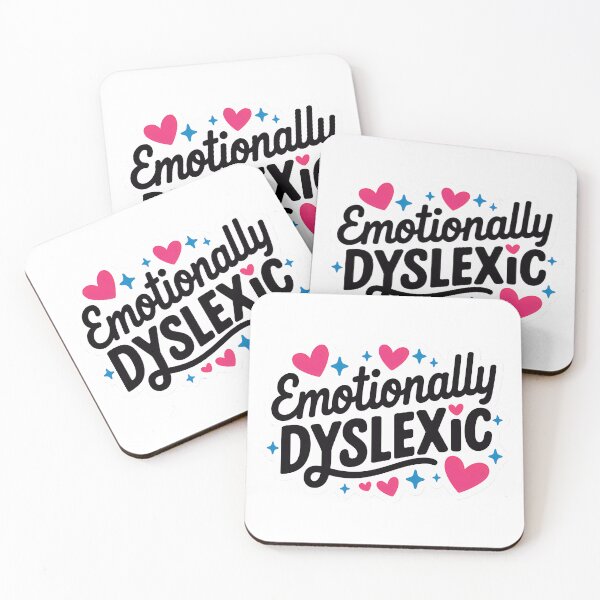 Item preview, Emotionally Dyslexic Design | Cute Mental Health Humor, Aesthetic Typography, Self-Care Quote designed and sold by WatermelonPink.