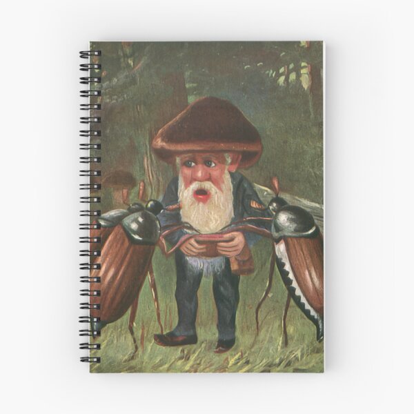 Item preview, Gnome Pestered by three begging mayflies Vintage Postcard Art designed and sold by Onodera.