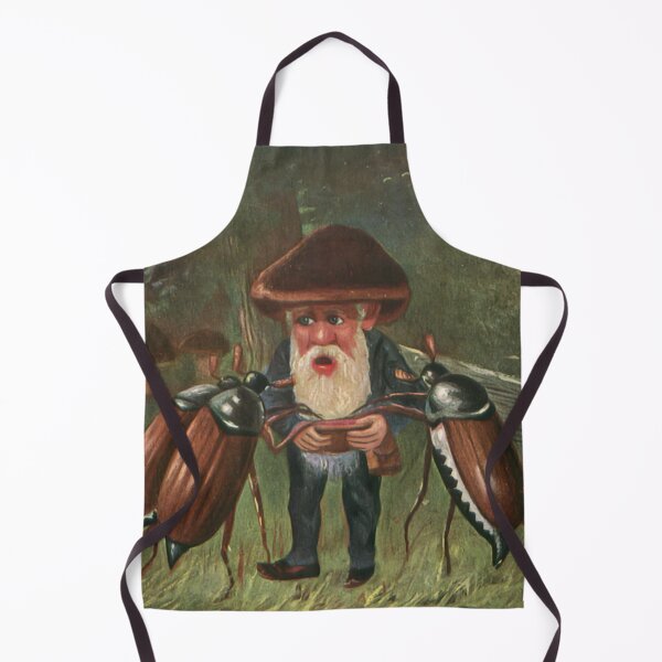 Item preview, Gnome Pestered by three begging mayflies Vintage Postcard Art designed and sold by Onodera.