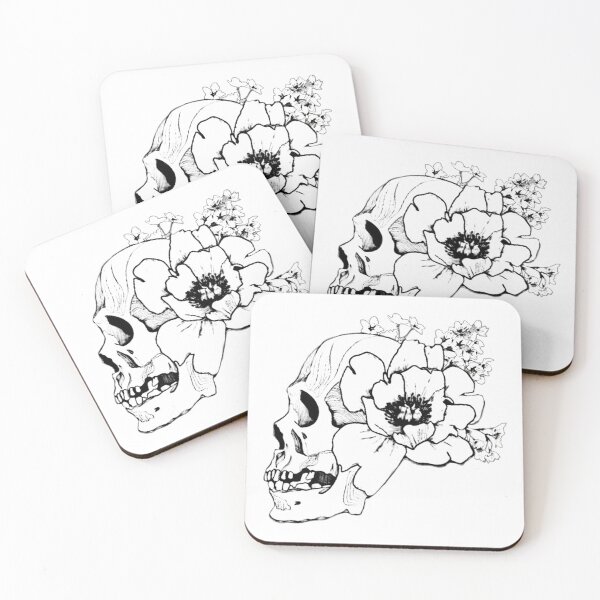 Item preview, Floral Skull designed and sold by Zeecat0113.