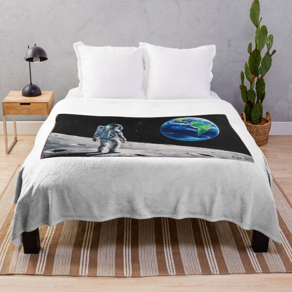 Item preview, An astronaut standing on the moon looking at the earth  designed and sold by EtCreative.