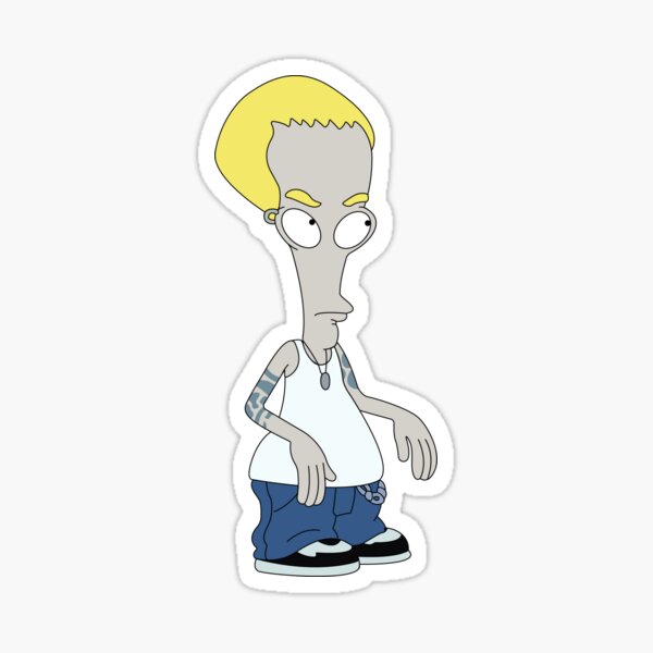 Vista previa del artículo con la obra «Kevin Ramage (Roger el personaje extraterrestre)», diseñado y vendido por PersonaFactory.