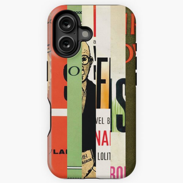 Aperçu de l'œuvre Vladimir Nabokov - Couverture de livre abstraite - Cadeau littéraire créée et vendue par Mr Mustard Prints.