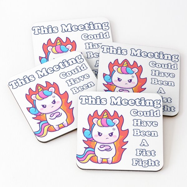 Item preview, This Meeting Could have been a Fist Fight - Mad Unicorn designed and sold by WigOutlet.