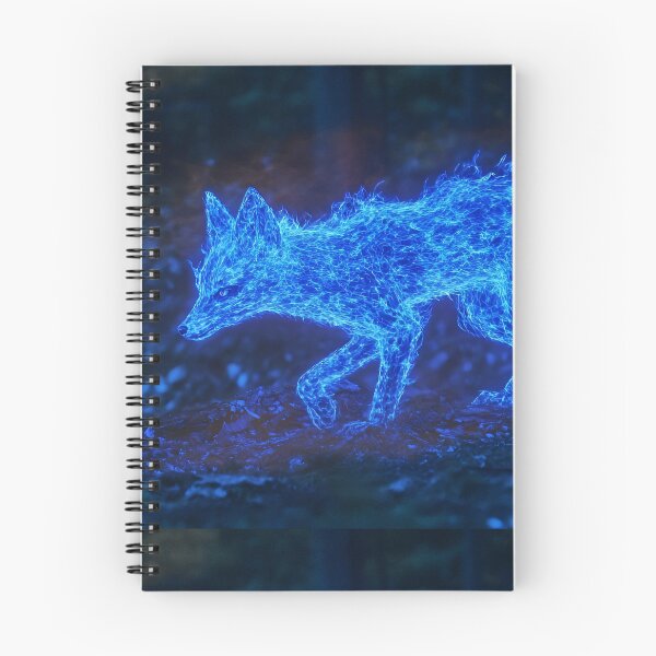 Item preview, Fox Spirit in a Mystical Blue Energy Glow designed and sold by Amr Siam.