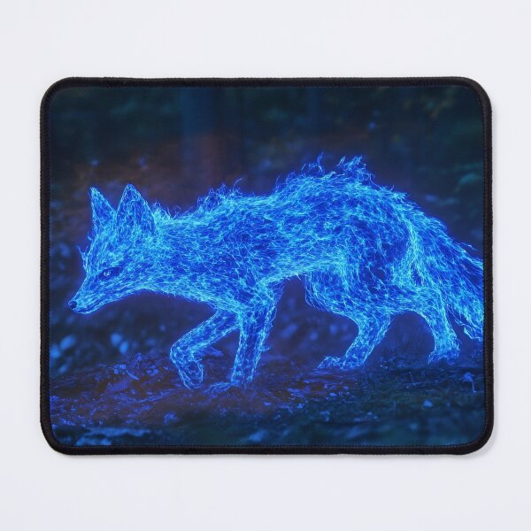 Item preview, Fox Spirit in a Mystical Blue Energy Glow designed and sold by Amr Siam.