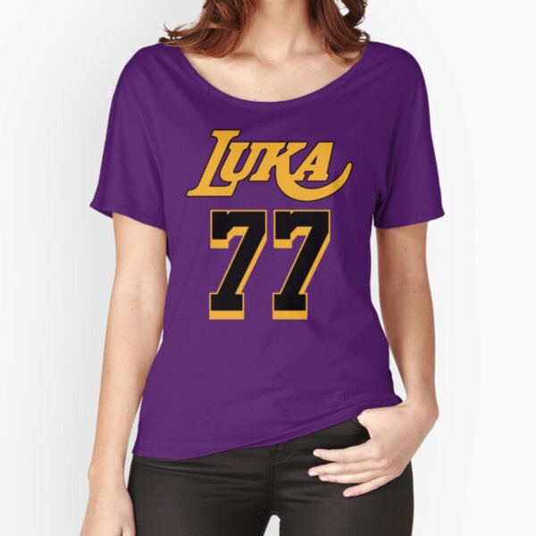 Item preview, Luka Doncic 77 Los Angeles Purple Jersey designed and sold by ourkid.