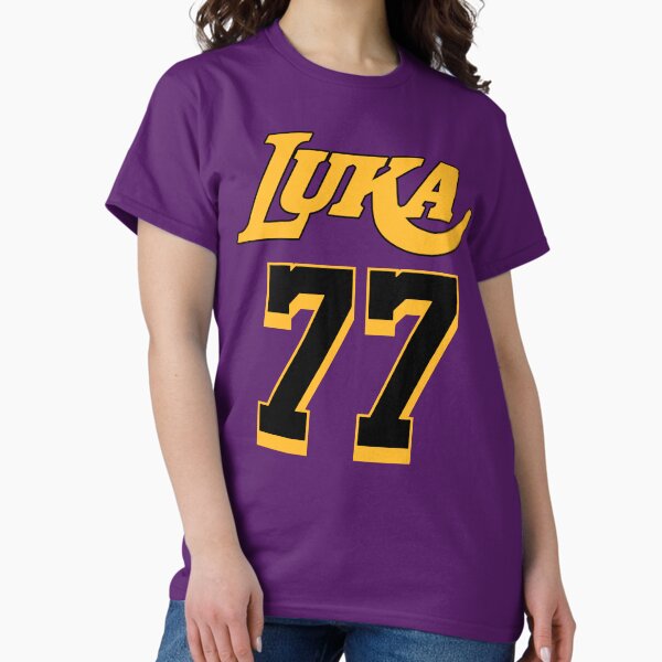 Luka Doncic 77 Los Angeles Purple Jersey Classic T-Shirt