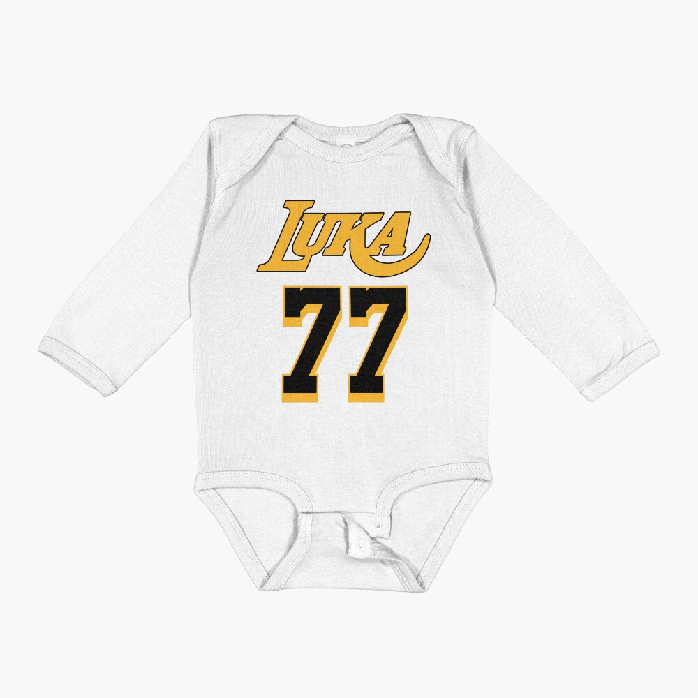Luka Doncic 77 Los Angeles Purple Jersey Baby One-Piece