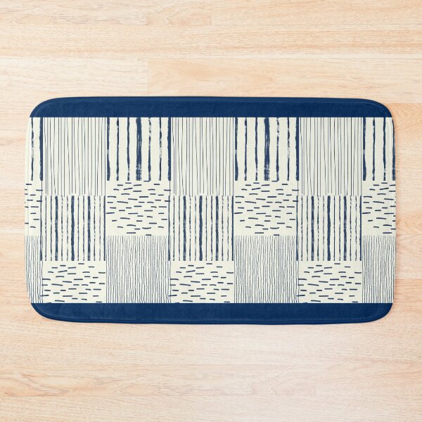 Item preview, Navy Stripe Bathroom Decor designed and sold by Cozycreationden.