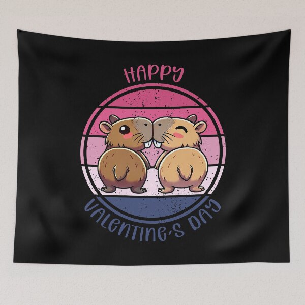 Item preview, Capybara Valentine designed and sold by EnchantedOwl.