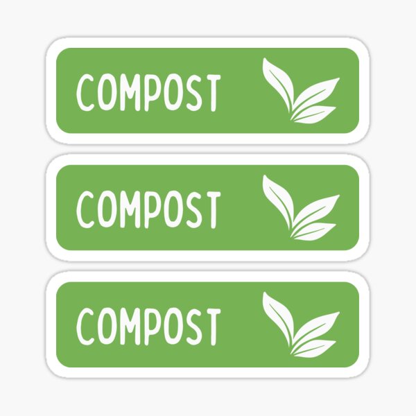 Item preview, Compost Bin Labels - Compost Bin - Compost - Eco-Friendly Lifestyle designed and sold by Sophie’s Tees.