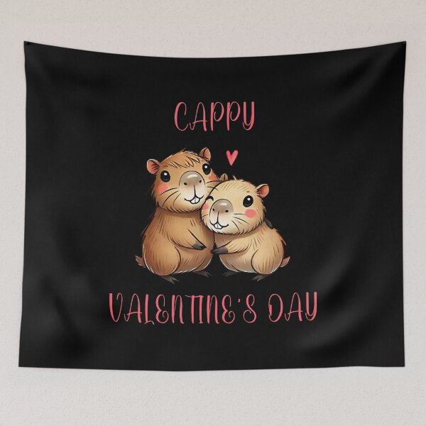 Item preview, Capybara Valentine designed and sold by EnchantedOwl.